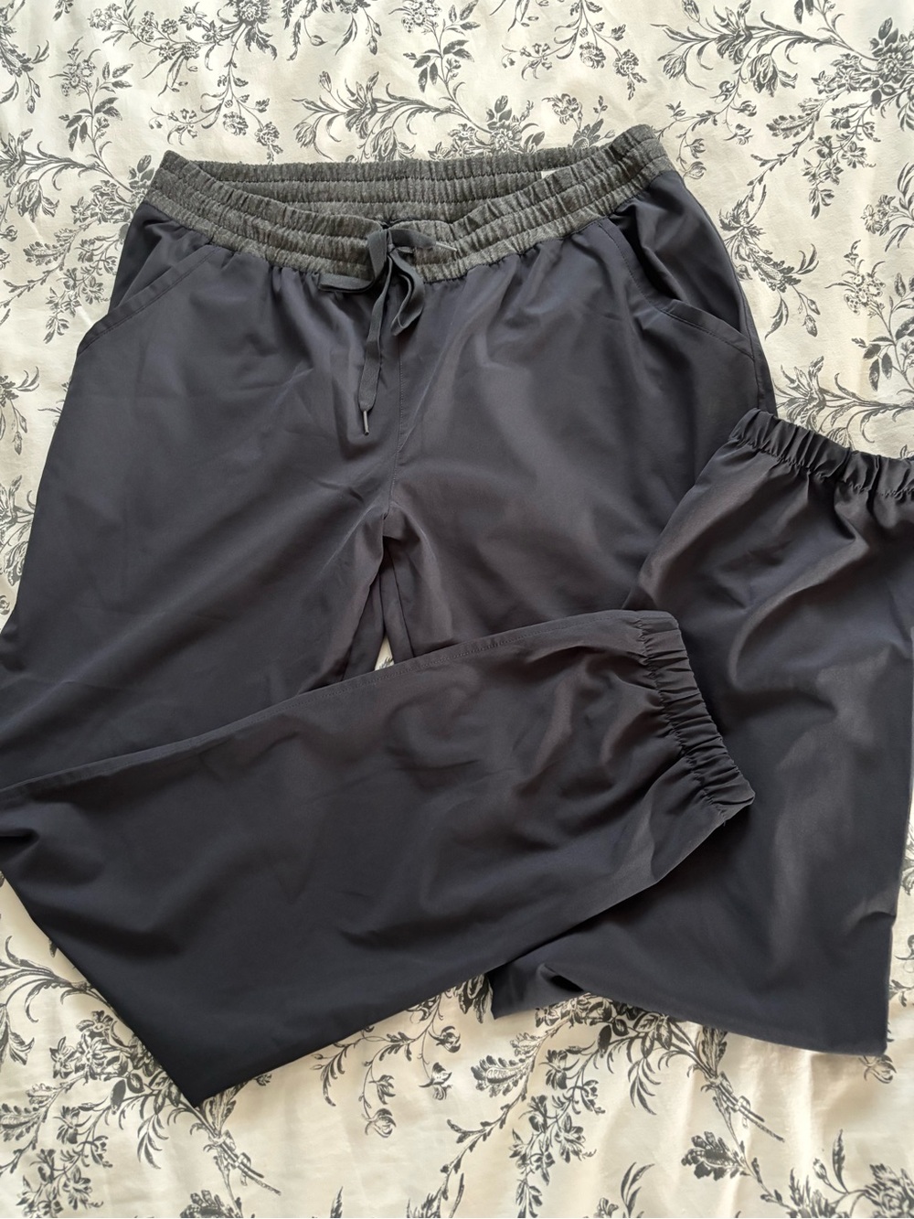RBX Charcoal Gray Jogger Pants with Elastic Waist